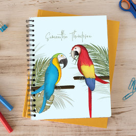 Carnet Typographie sympa Tropical Personnalisé