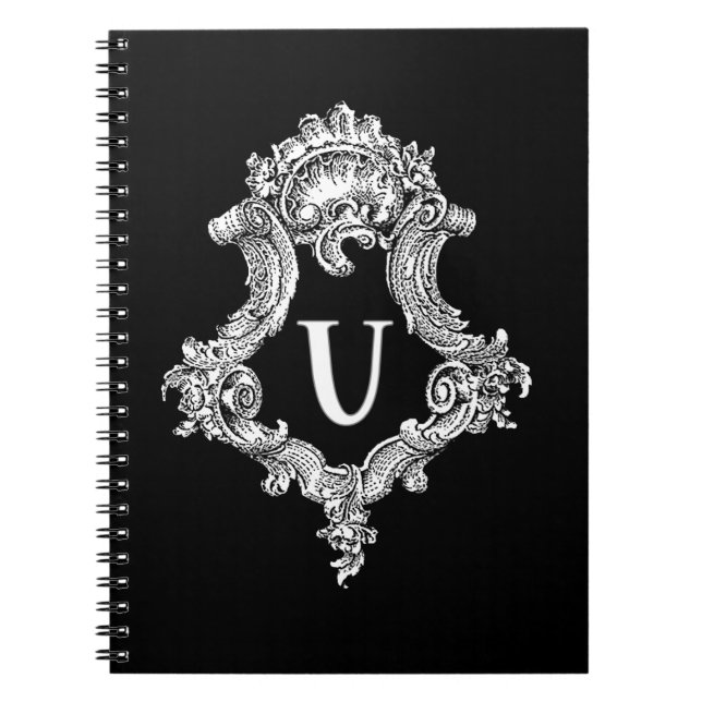 Carnet U Monogramme initial (Devant)