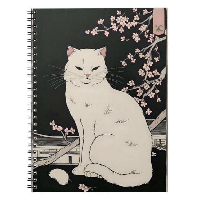 Carnet ukiyo e cat art japonais (Devant)