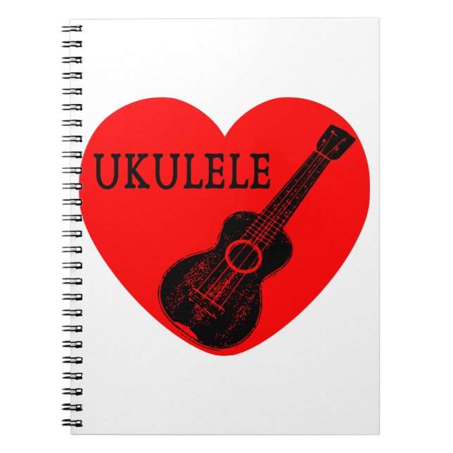Carnet Ukulele Love (Devant)
