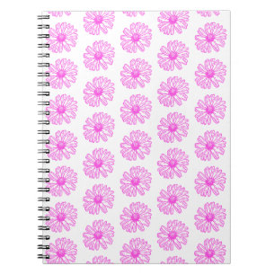 Carnet Ultra Rose Fleur de marguerite Impression, Hippie