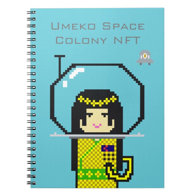 Carnet Umeko Space Colony NFT #35 Haname notebook ノートブック (Devant)