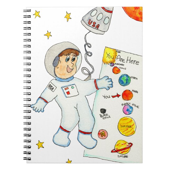 Carnet Un astronaute à la recherche de directions (Devant)