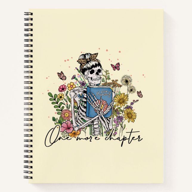 Carnet Un autre chapitre Squelette floral (Devant)