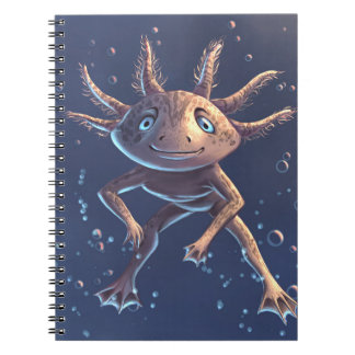 Carnet Un axolotl mignon dans l'eau