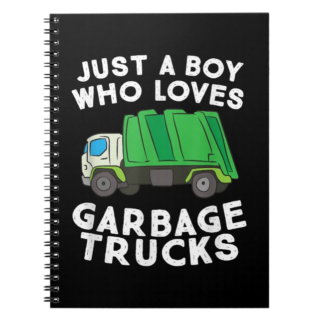 Carnet Un Camion-poubelle Juste Un Garçon Qui Aime Les Ca (Devant)