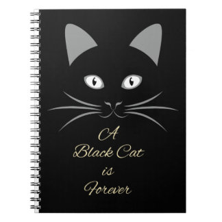 Carnet Un chat noir est Forever