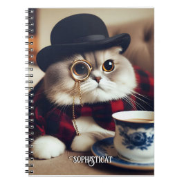 Carnet Un chat portant un monocle