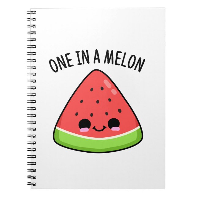 Carnet Un Dans Un Melon Amusant Pun De Pastèque (Devant)