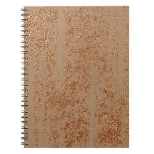 Carnet Un design grandiose. Arrière - plan en cuivre bril