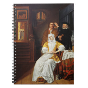 Carnet Un docteur Visiting jeune Madame dans une chambre