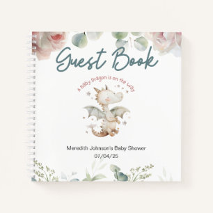 Carnet Un Dragon Bébé est sur le Way Bay Shower Guest Boo