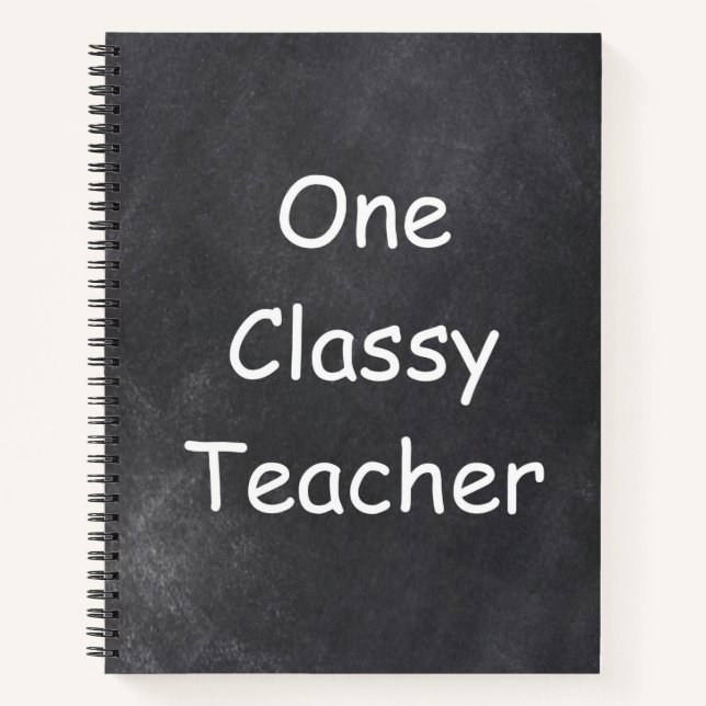 Carnet Un enseignant classique Chalkboard Design Idée cad (Devant)