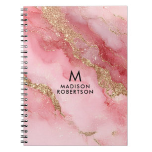 Carnet Un fond en marbre rose luxueux