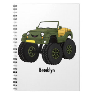 Carnet Un Green Monster truck