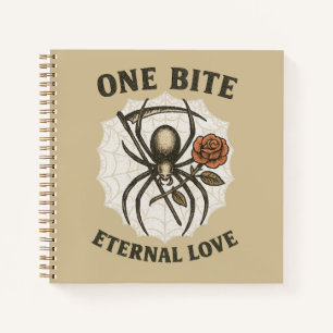 Carnet Un Maigre Amour Éternel Araignée Gothique Hallowee