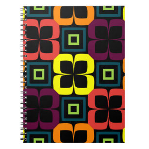 Carnet Un motif transparent et lumineux avec des fleurs c