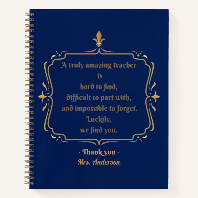 Carnet Un professeur vraiment incroyable est difficile à  (Devant)