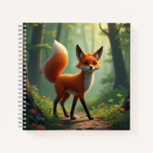 Un renard mystique errant dans la forêt