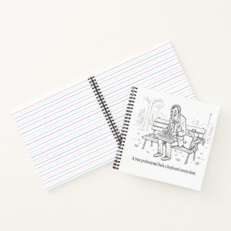 Carnet Un Vrai Professionnel – Dessin à l'encre humoristi