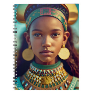 Carnet Une belle fille des tribus d'Afrique de l'Est