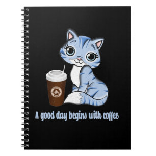 Carnet Une Bonne Journée Commence Avec Du Café Cadeau a