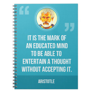 Carnet Une citation instruite d'esprit