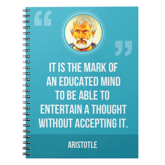 Carnet Une citation instruite d'esprit (Devant)