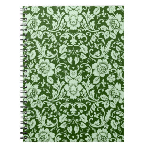 Carnet Une damassé florale antique