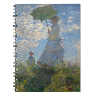 Carnet Une femme avec un parasol Paysage français