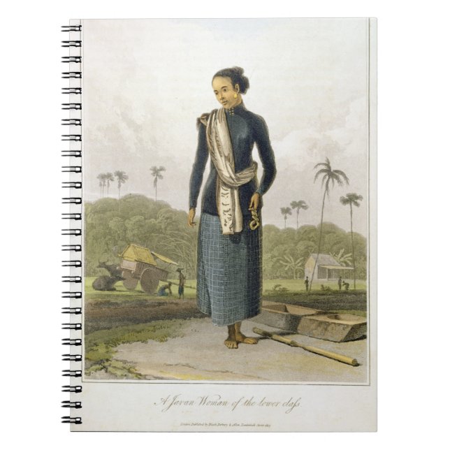 Carnet Une femme de Javan de la classe inférieure, (Devant)