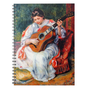 Carnet Une femme jouant à la guitare par Pierre Renoir