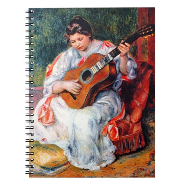 Carnet Une femme jouant à la guitare par Pierre Renoir (Devant)