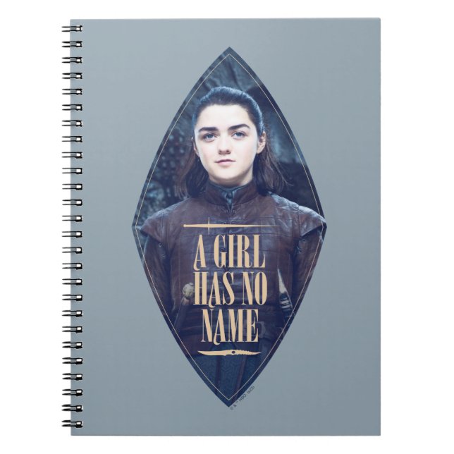 Carnet "Une Fille N'A Pas De Nom" Arya Stark Graphic (Devant)