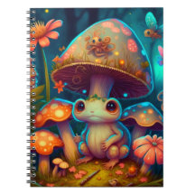 Une grenouille à champignons magiques