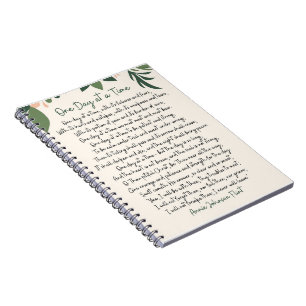 Carnet Une journée à la fois Annie Johnson Flint Carte po