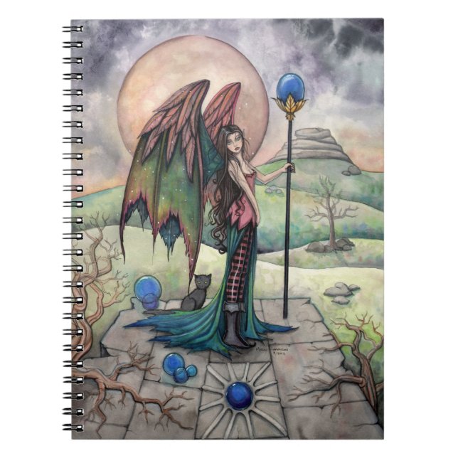Carnet Une lune de moisson Fairy Gothique Imaginaire Art (Devant)