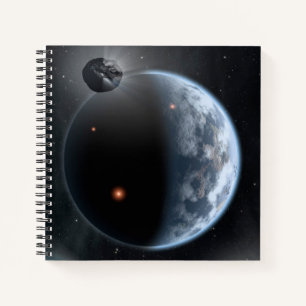 Carnet Une Planète Comme La Terre Avec Des Océans Qui Rev