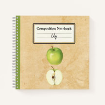 Une pomme verte et une composition demi-personnali
