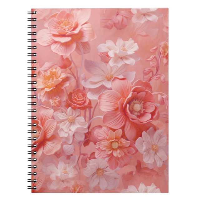 Carnet Une teinte douce, rose-orange appelée Peach Fuzz (Devant)