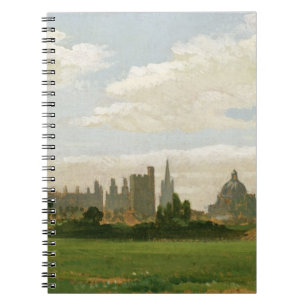 Carnet Une vue d'Oxford (huile sur le carton à