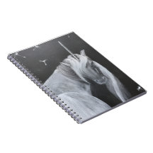 Unicorn & Dandelion spiral photo notebook