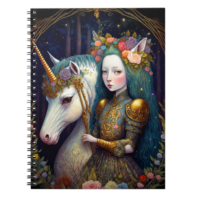Carnet Unicorn et Lady Imaginaire Art Planner (Devant)