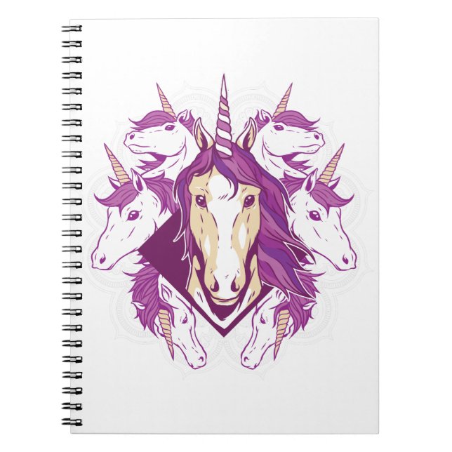 Carnet Unicorn mandala (Devant)