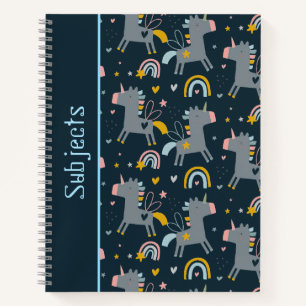 Carnet Unicorn Motif