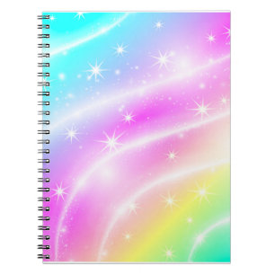 Carnet Unicorn Pastel Couleur arc-en-ciel