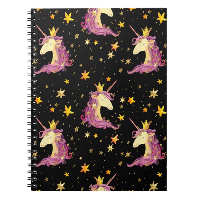 Carnet Unicorn Princess : Aquarelle Fairy Tale (Devant)