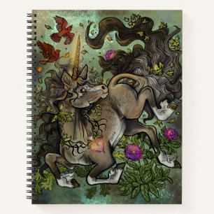 Carnet Unicorne au coeur sauvage