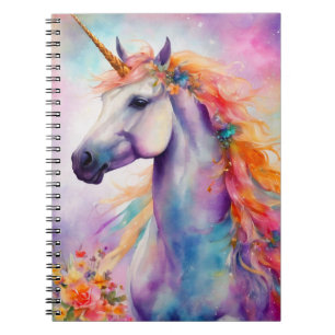 Carnet Unicorne couleur Pastel