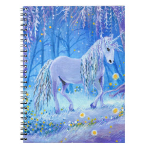 Carnet Unicorne dans les bois